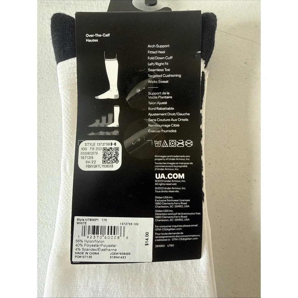 Under Armour Soccer Cushioned Over The Calf Mens Socks
